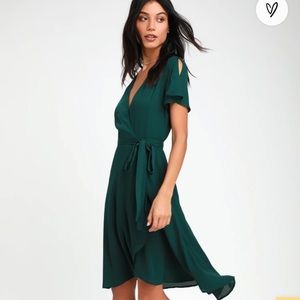 Lulu’s Rise to the Occasion Emerald Dress